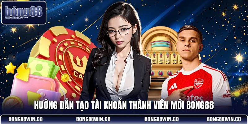 Hướng dẫn tạo tài khoản thành viên mới Bong88